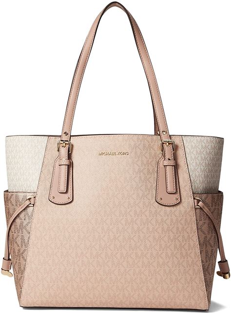 michael kors large east west tote signature coated twill